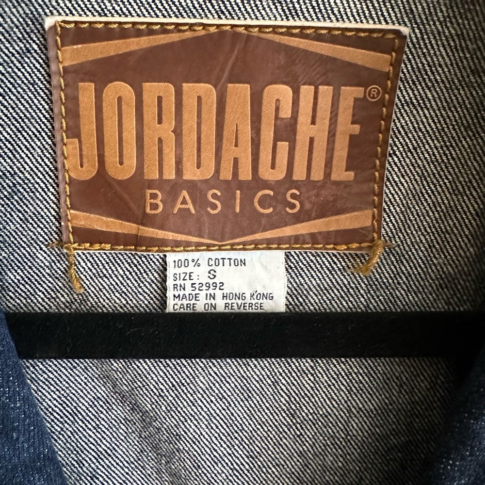 Jordache Women's Dark Blue Denim Moto Jacket - Size S - Picture 9 of 10